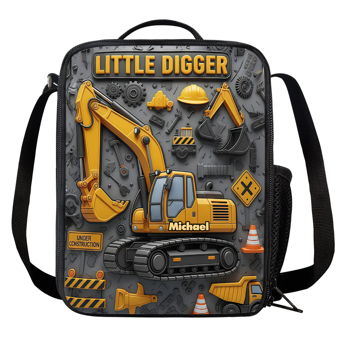 Littie Digger - Personalized Kid Backpack Lunch Bag Pencil Case Set
