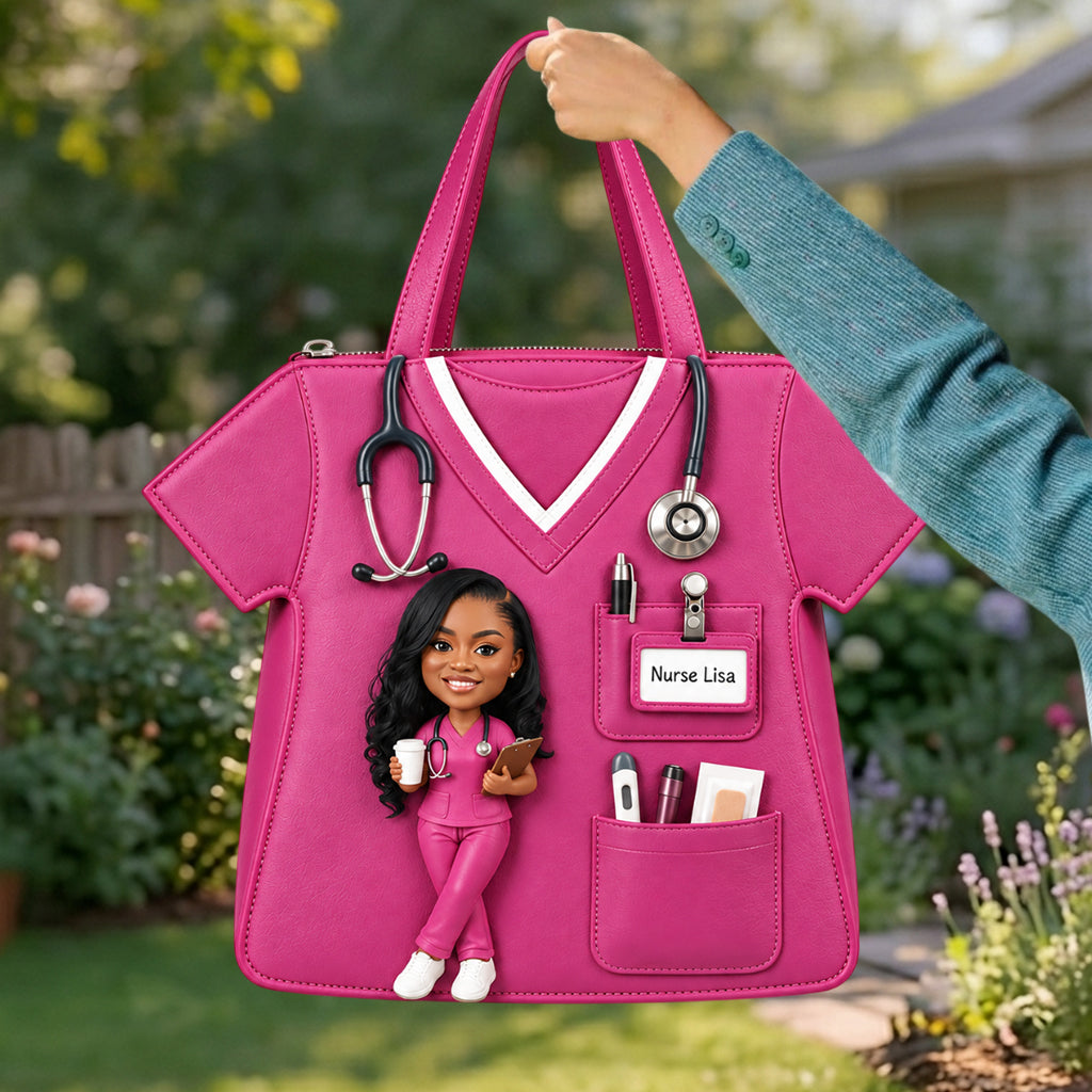 Best Nurse Ever - Personalized Nurse Custom Shape Tote Bag