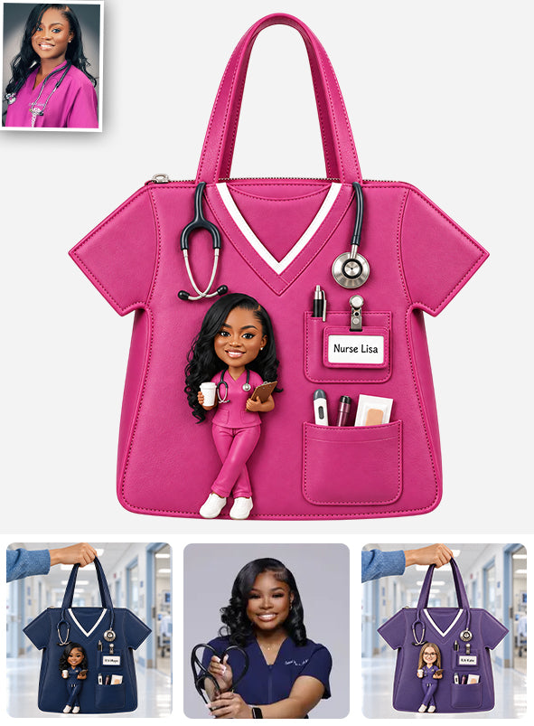 Best Nurse Ever - Personalized Nurse Custom Shape Tote Bag