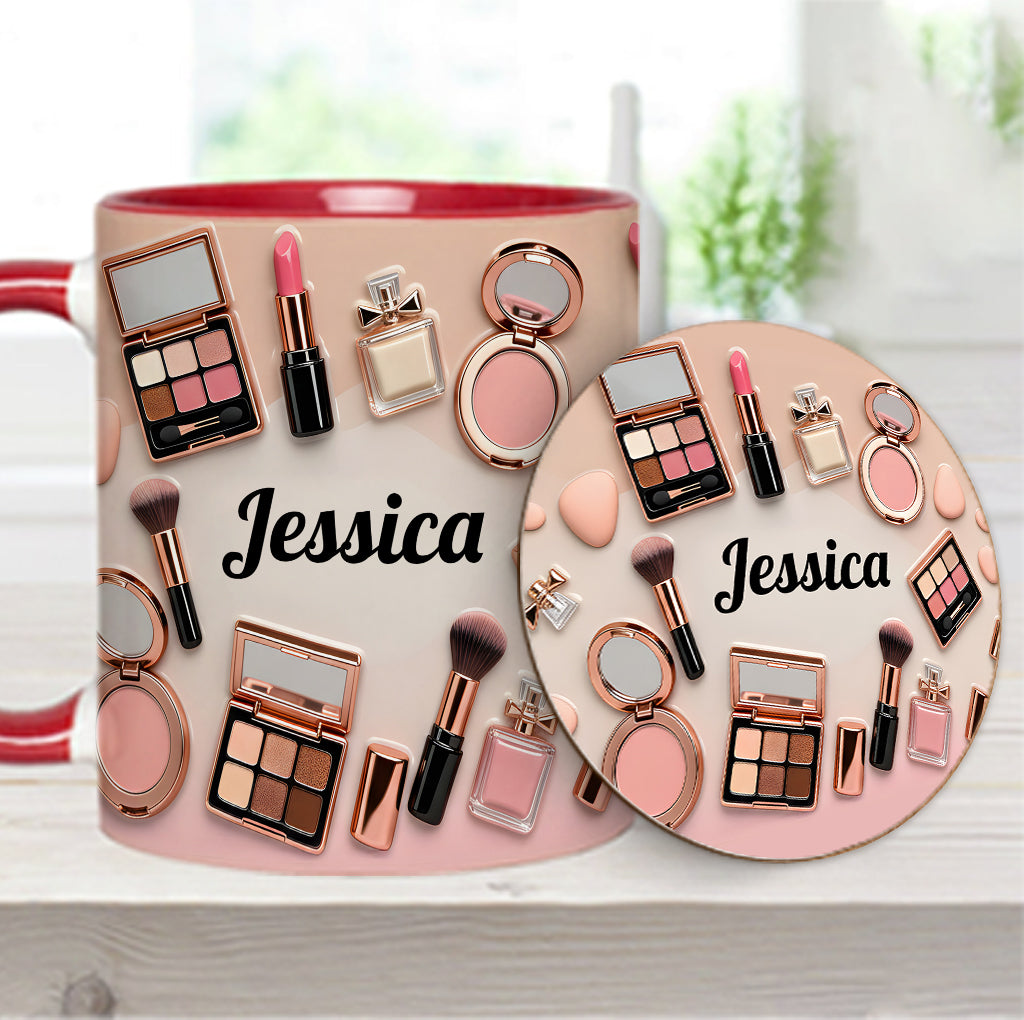 Makeup Artist - Personalized Makeup Accent Mug & Coaster