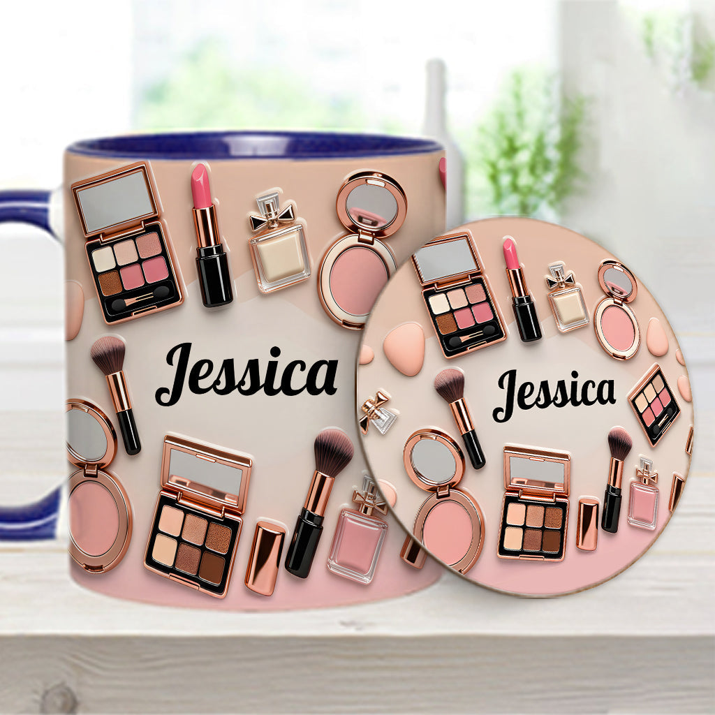 Makeup Artist - Personalized Makeup Accent Mug & Coaster