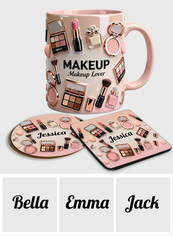 Makeup Artist - Personalized Makeup Accent Mug & Coaster