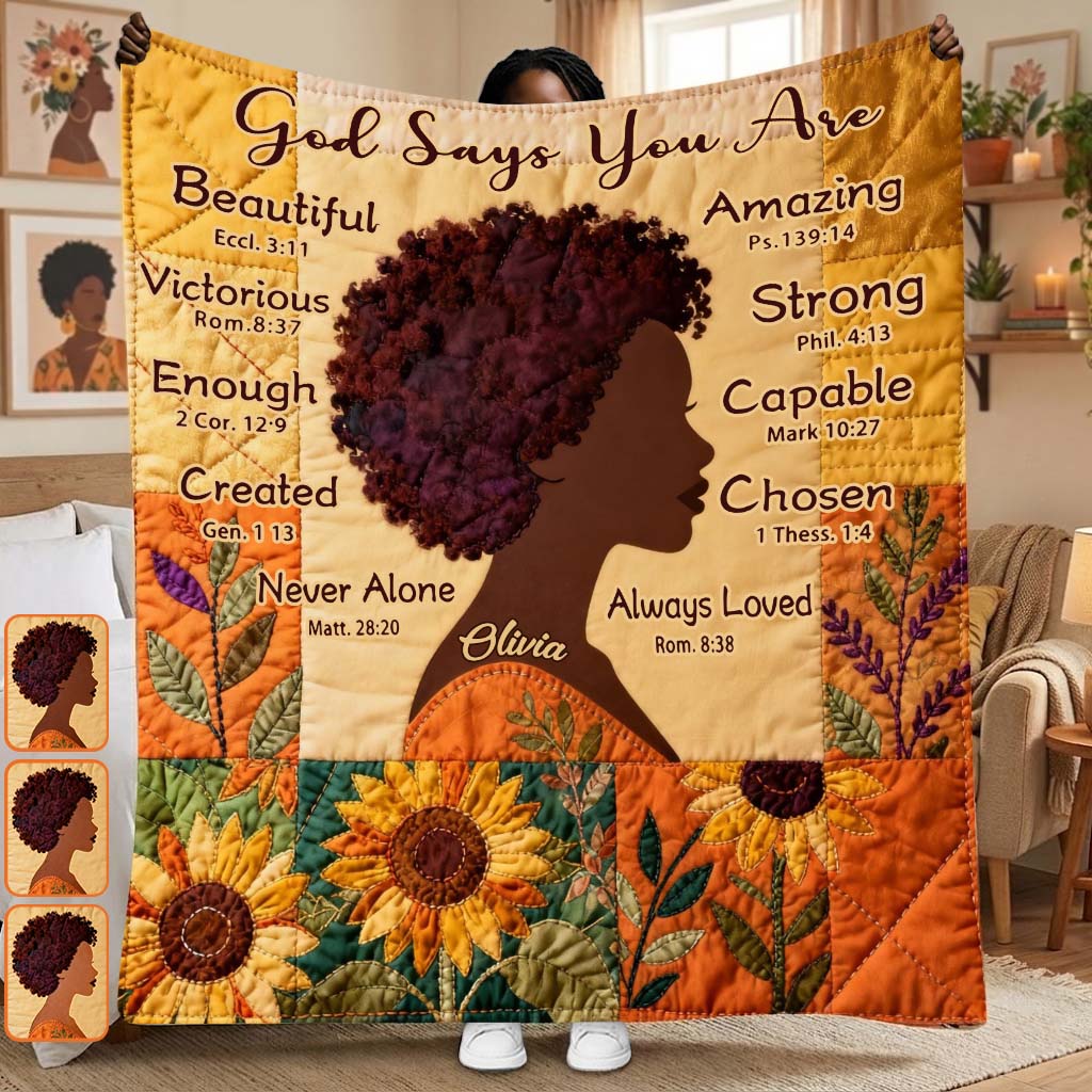 Schwarze Königin – Personalisierte Decke für Afroamerikaner