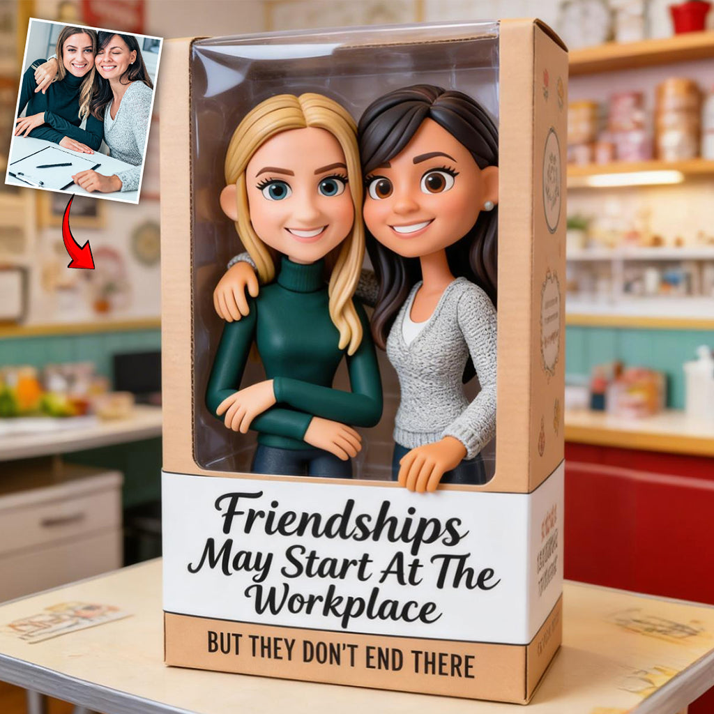 Work Besties - Personalized Colleague Custom Shaped Acrylic Plaque