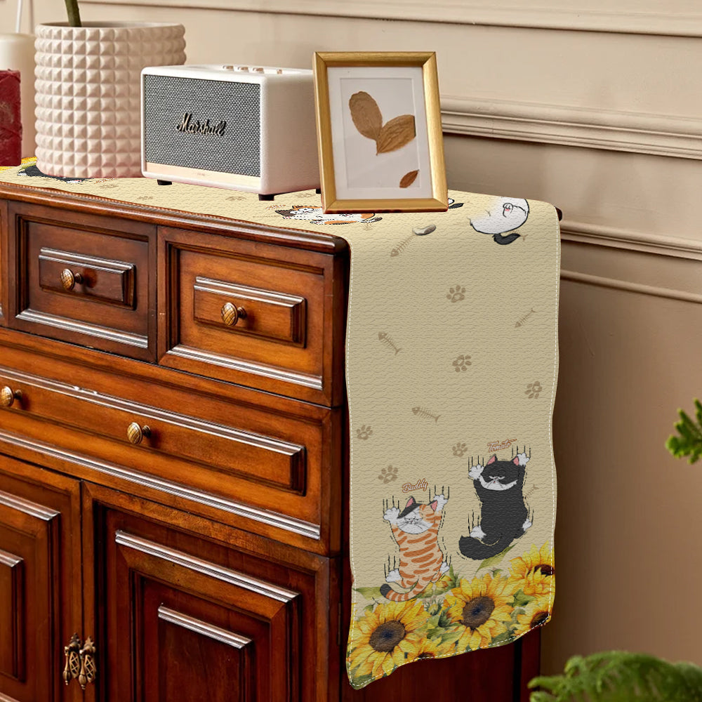 Cute Cats - Personalized Cat Table Runner