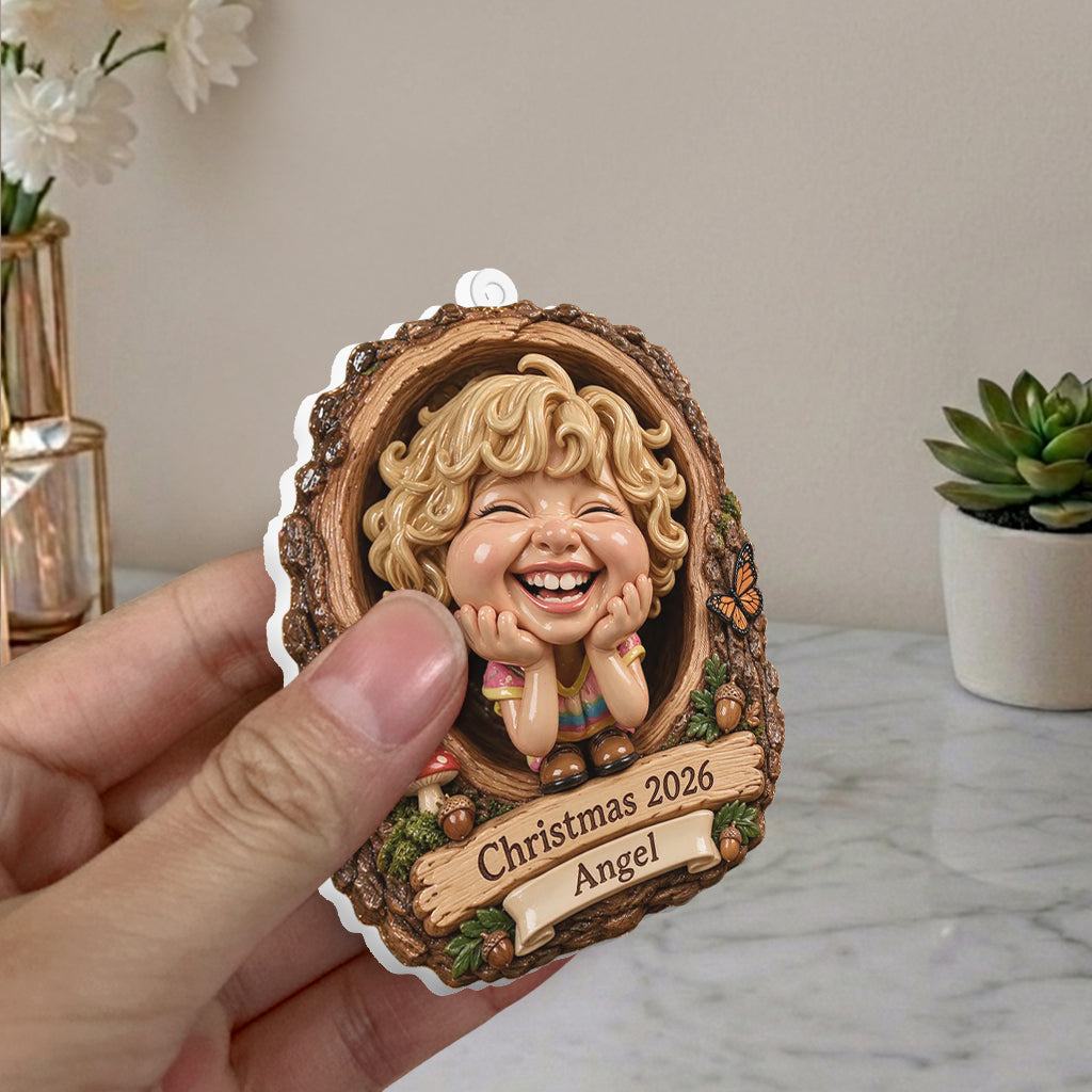 Christmas Gift Idea, Gift for Kids, Christmas Decor - Personalized Kid Premium 3D Ornament