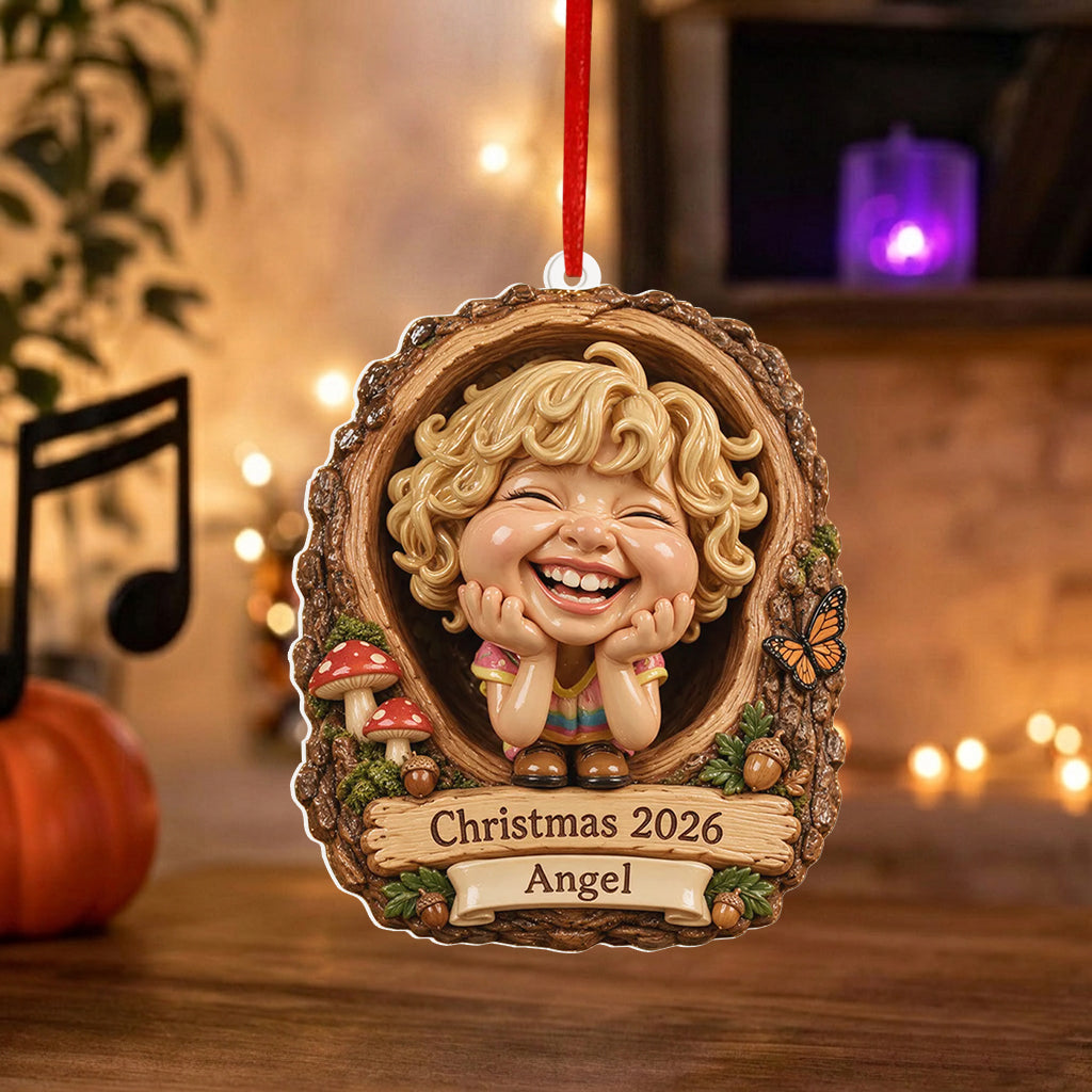 Christmas Gift Idea, Gift for Kids, Christmas Decor - Personalized Kid Premium 3D Ornament