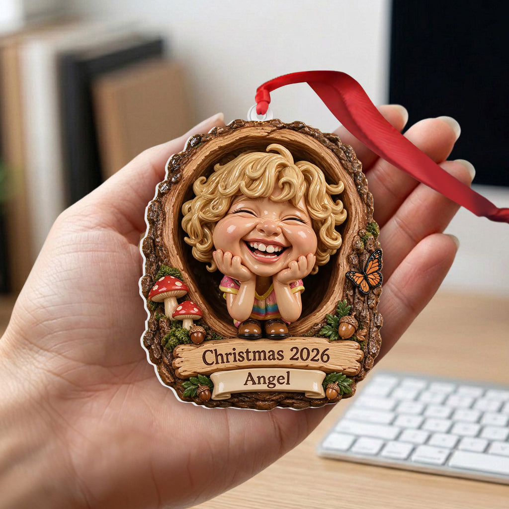 Christmas Gift Idea, Gift for Kids, Christmas Decor - Personalized Kid Premium 3D Ornament