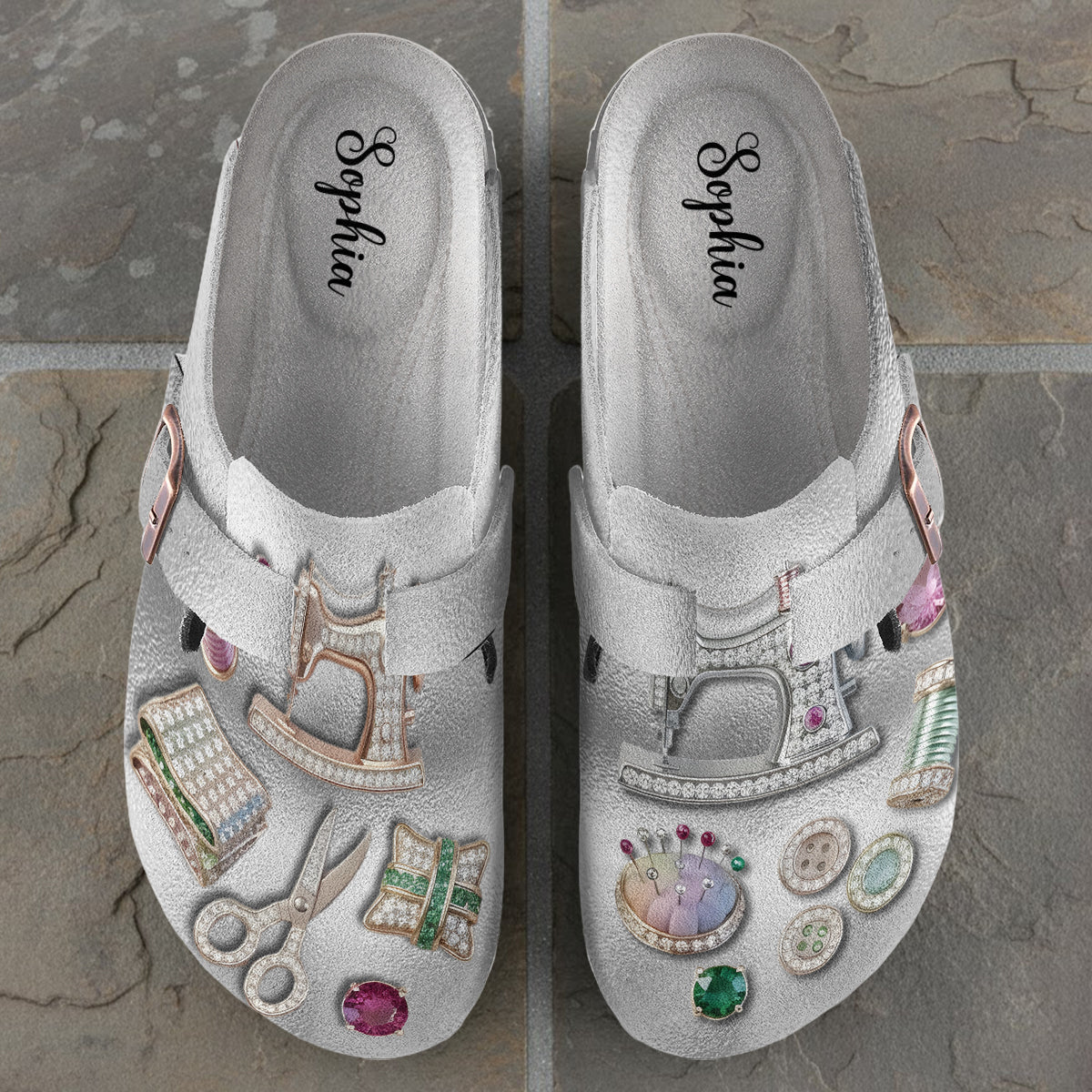Love Sewing - Personalized Sewing Clogs With Arch Support