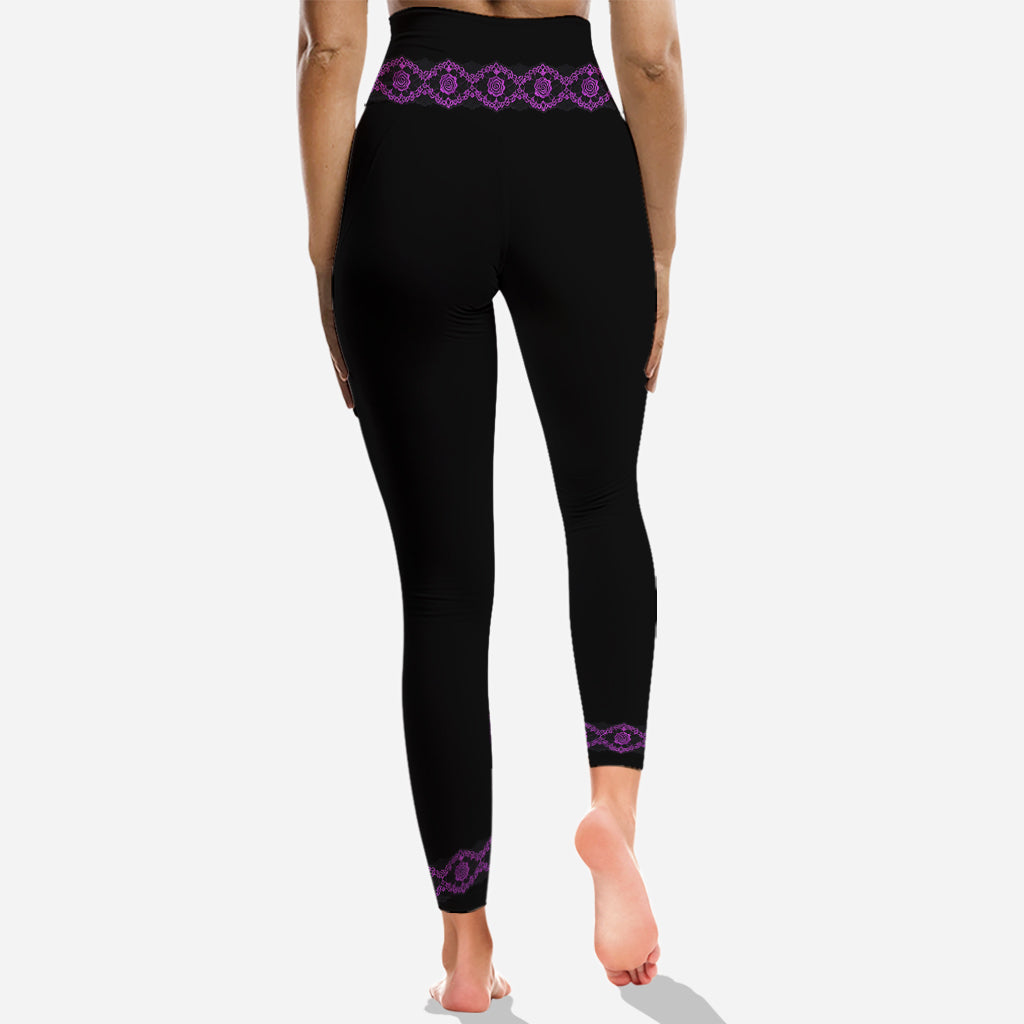 Floral Skull - Personalisierter Skull Hoodie und Leggings
