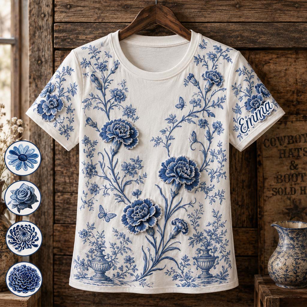 Birth Flower - Personalized Self Love All Over Shirt