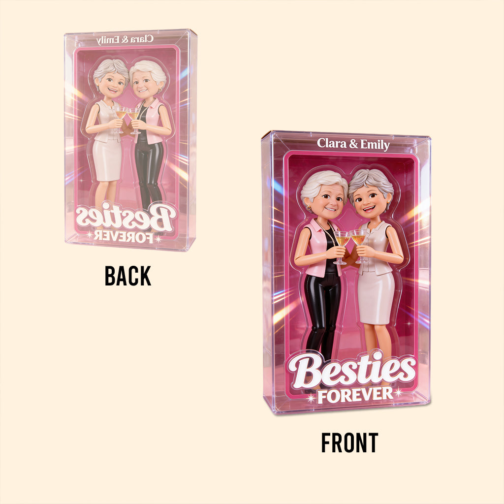 Bestie Gift, Doll-Style - Personalized Bestie Custom Shaped Acrylic Plaque