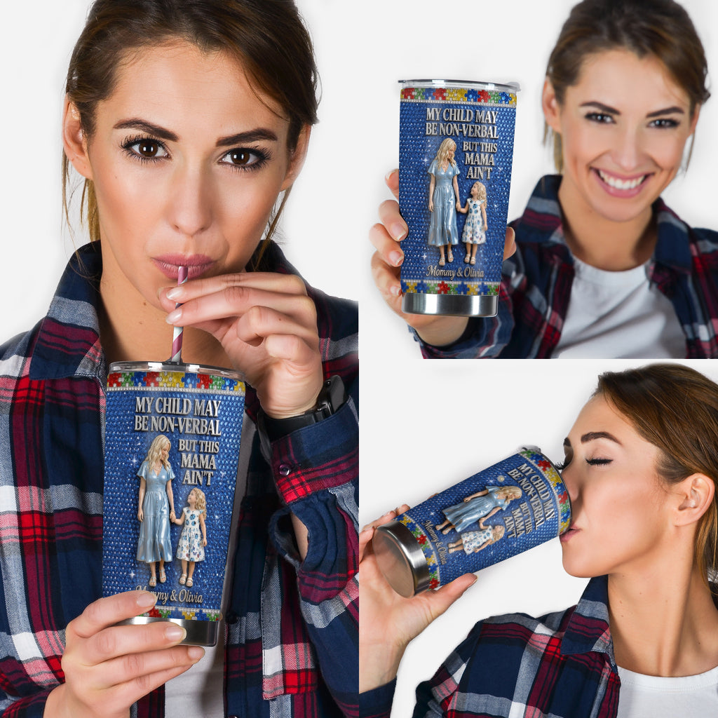 Spritziger blauer Puzzle - Personalisierter Autism Awareness Becher