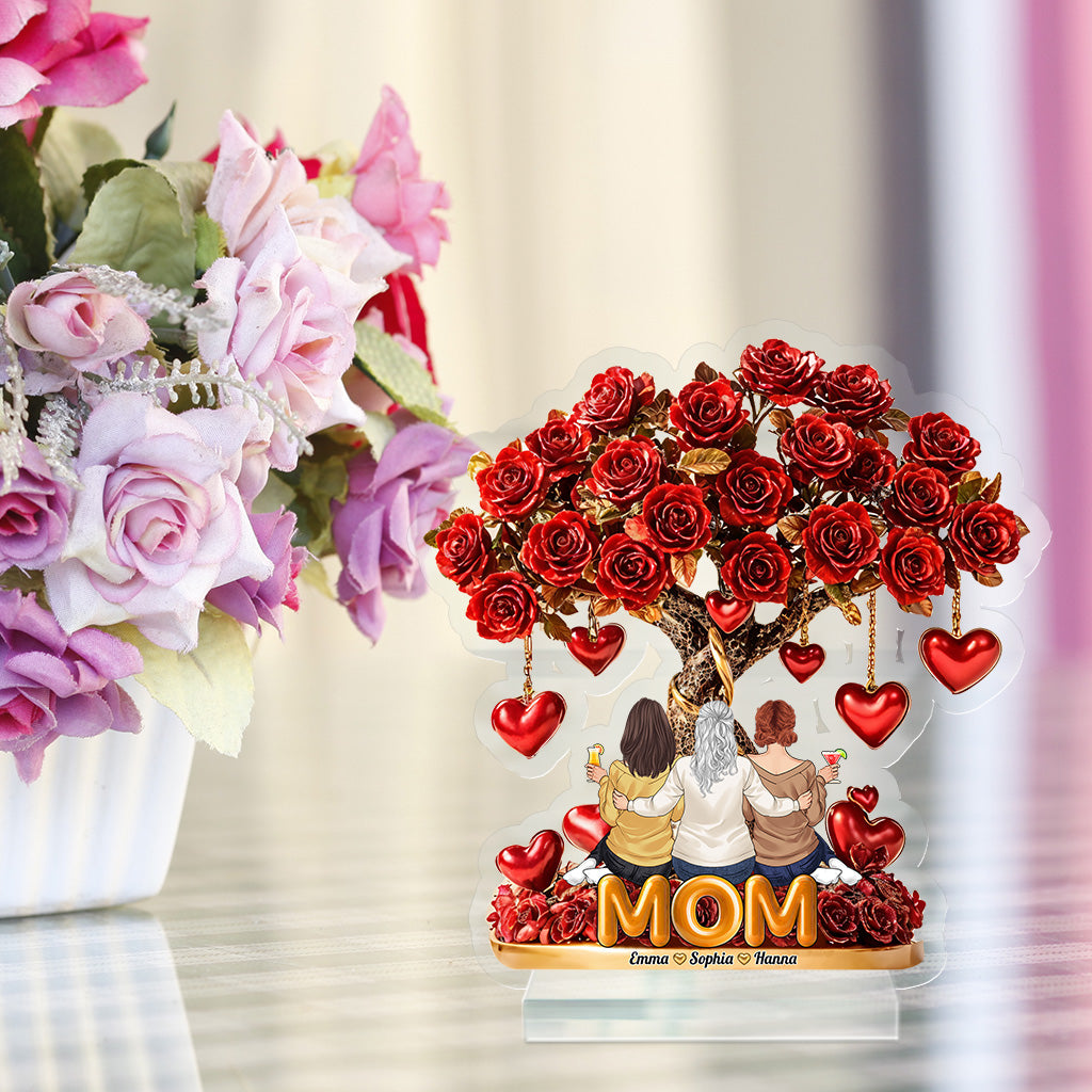 Best Mom Ever - Personalized Mother Custom Shaped Acrylic Plaque