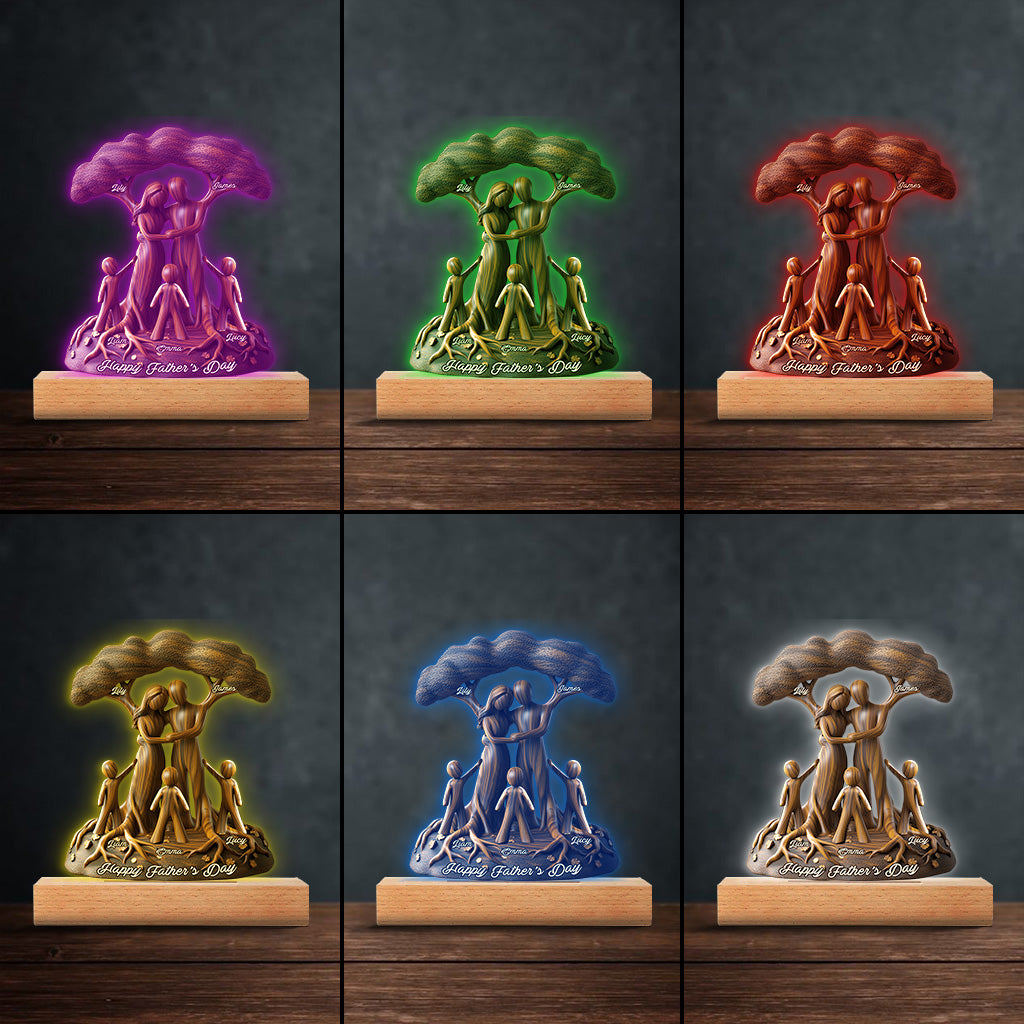 To Us You're The World - Personalized Father Custom Shaped Plaque