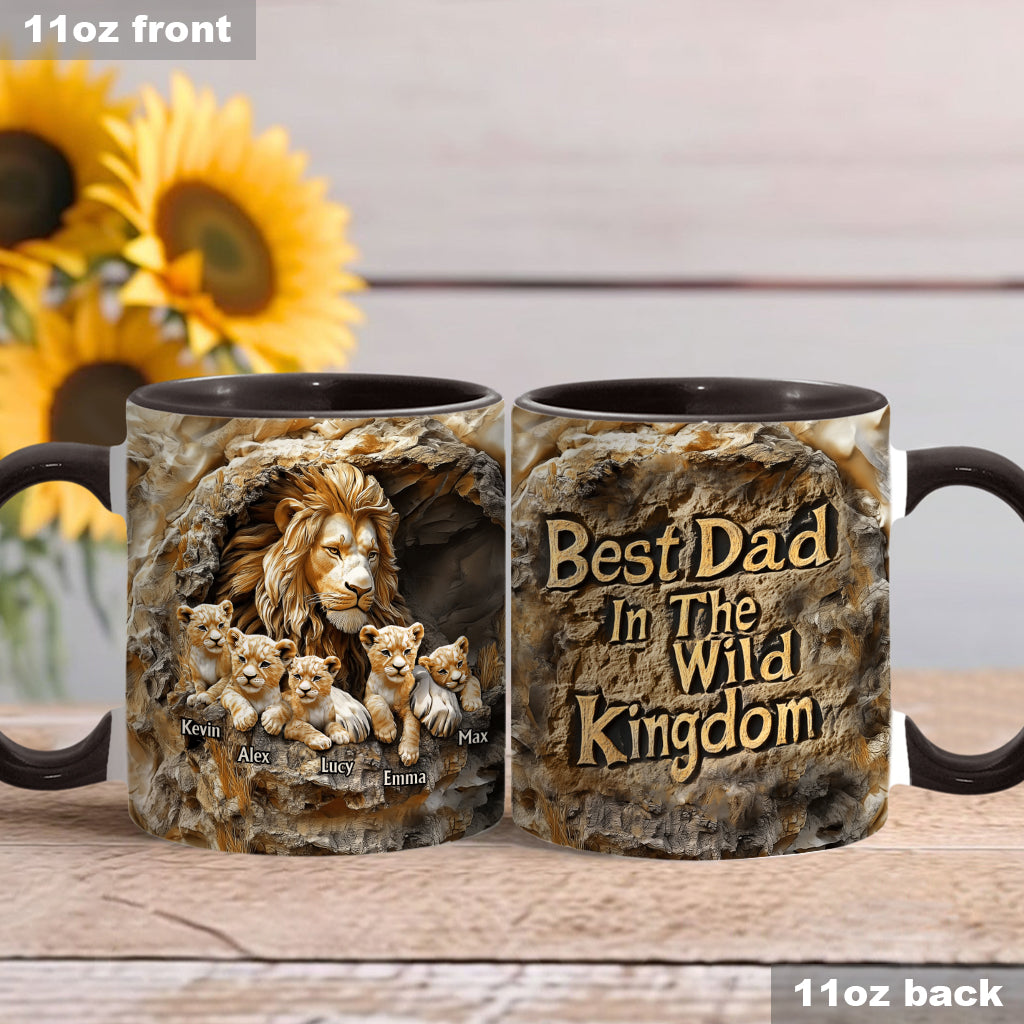 Papa Löwe - Personalisierte Tasse mit Vater-Akzent