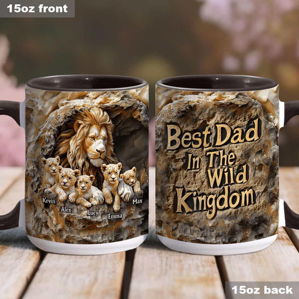 Papa Löwe - Personalisierte Tasse mit Vater-Akzent