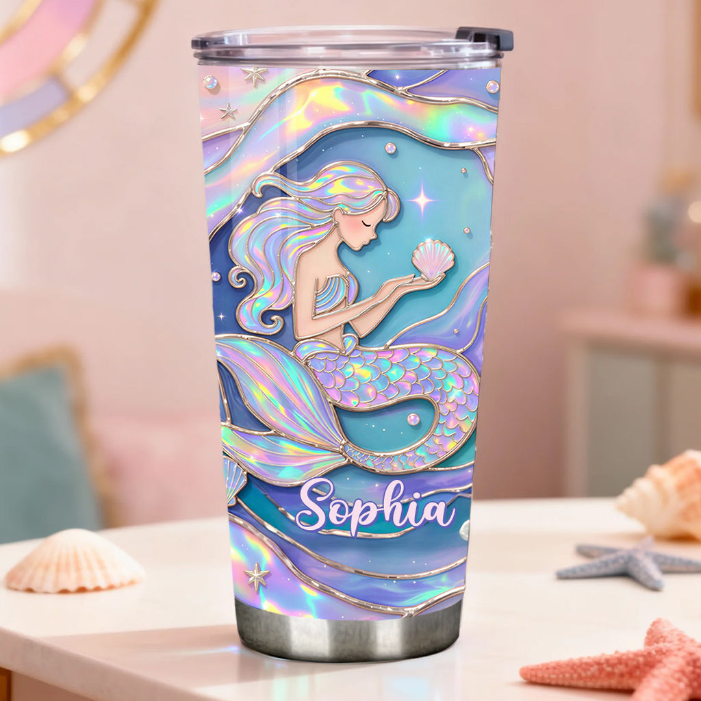 Beautiful Mermaid - Personalized Mermaid Tumbler