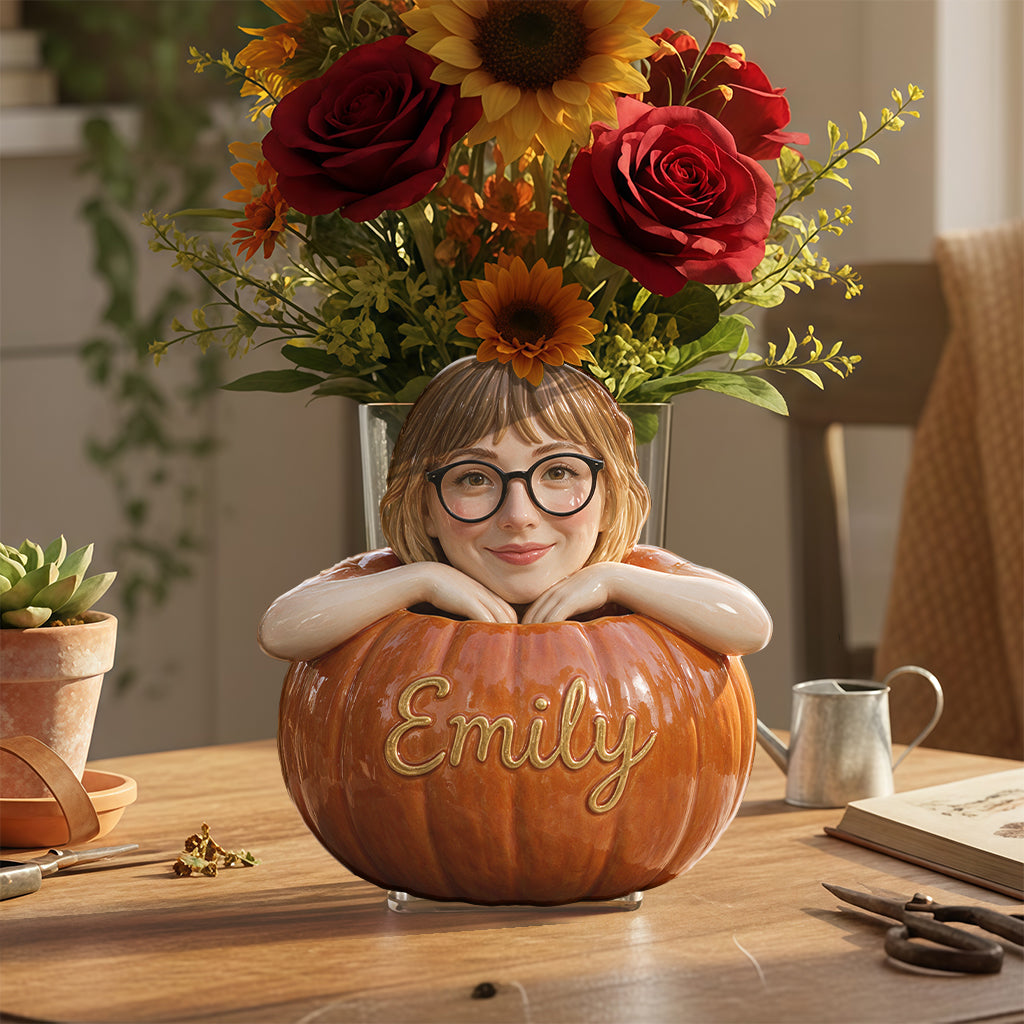 Pumpkin Season - Personalized Autumn Acrylic Pot