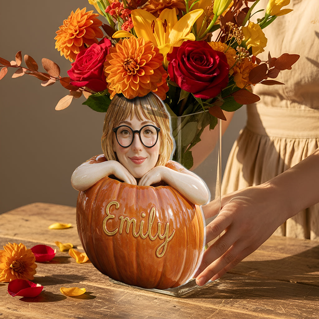 Pumpkin Season - Personalized Autumn Acrylic Pot