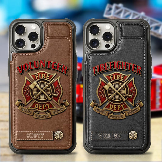Proud Firefighter - Personalized Firefighter Wallet Phone Case