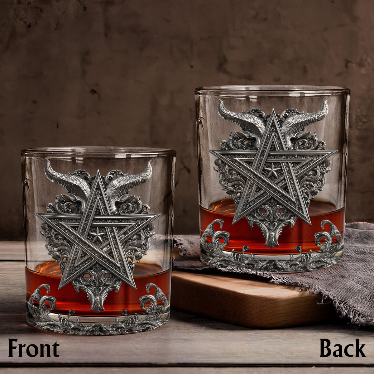 Der Hexenweg zum Whisky – Personalisierte Whiskyflasche und Glas