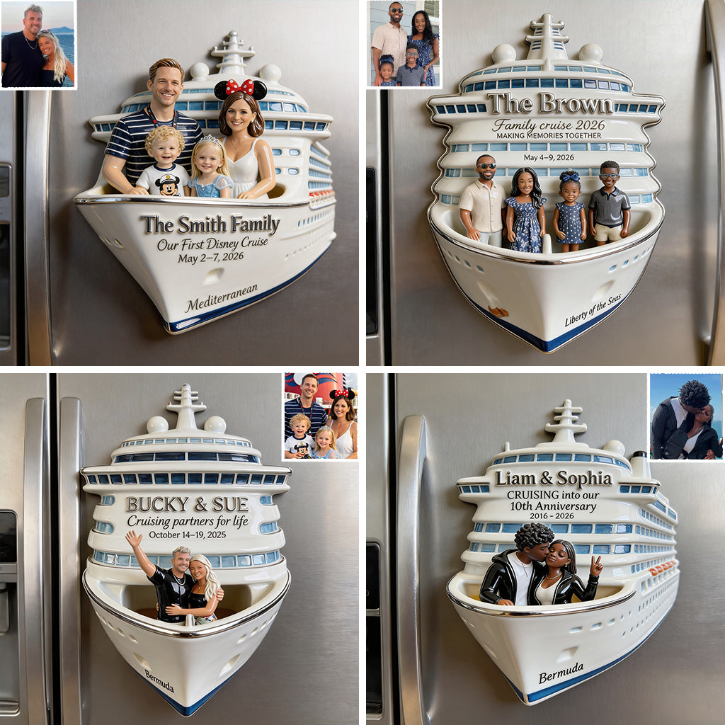 Kreuzfahrt Erinnerung - Personalisierter Magnet