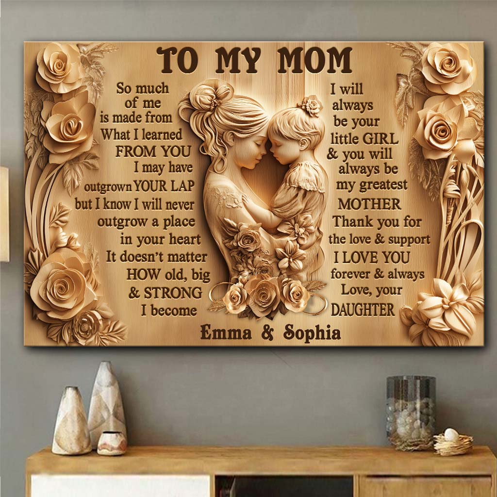 Für meine Mama – Personalisierte Leinwand und Poster für Mütter