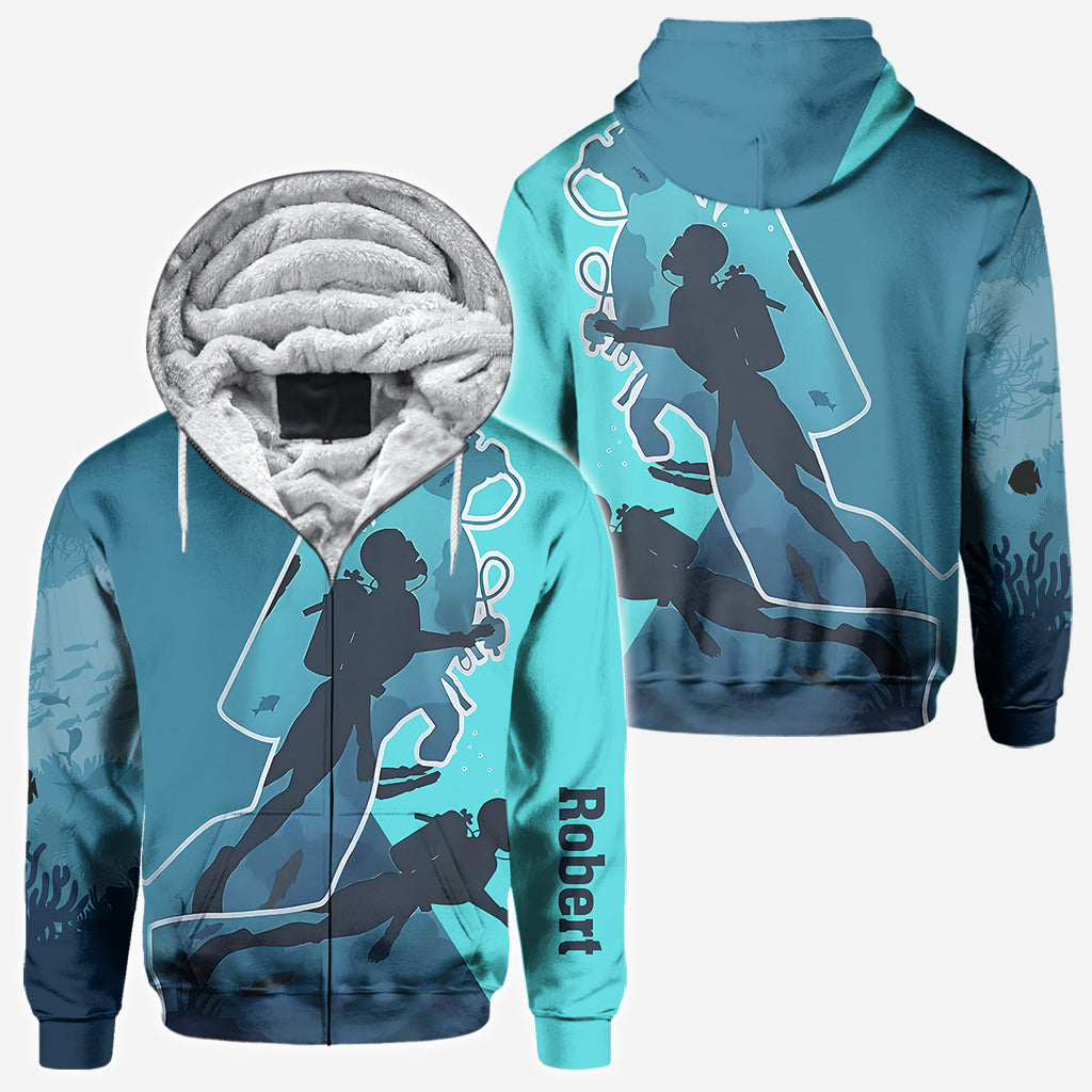 Ich liebe Tauchen – personalisiertes Taucher-T-Shirt