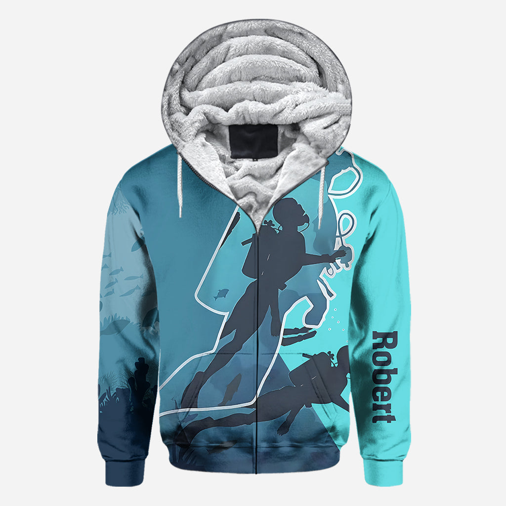 Ich liebe Tauchen – personalisiertes Taucher-T-Shirt