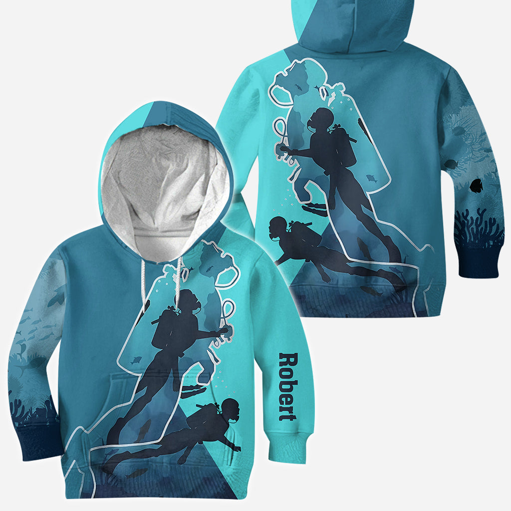 Ich liebe Tauchen – personalisiertes Taucher-T-Shirt