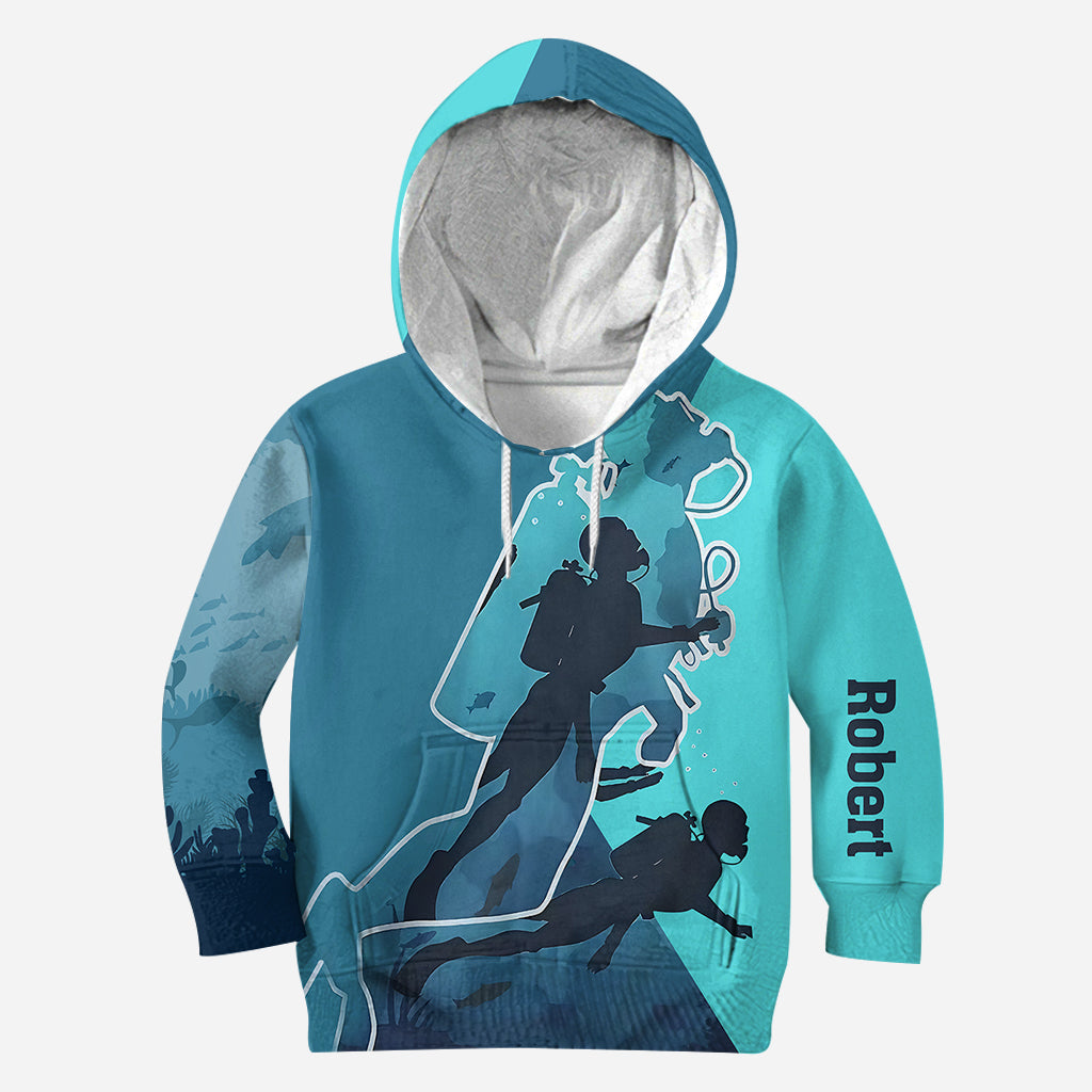 Ich liebe Tauchen – personalisiertes Taucher-T-Shirt