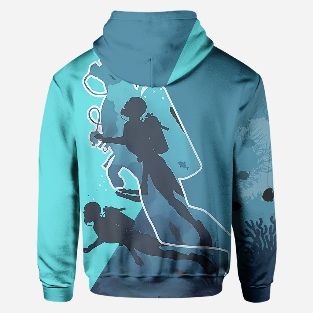 Ich liebe Tauchen – personalisiertes Taucher-T-Shirt