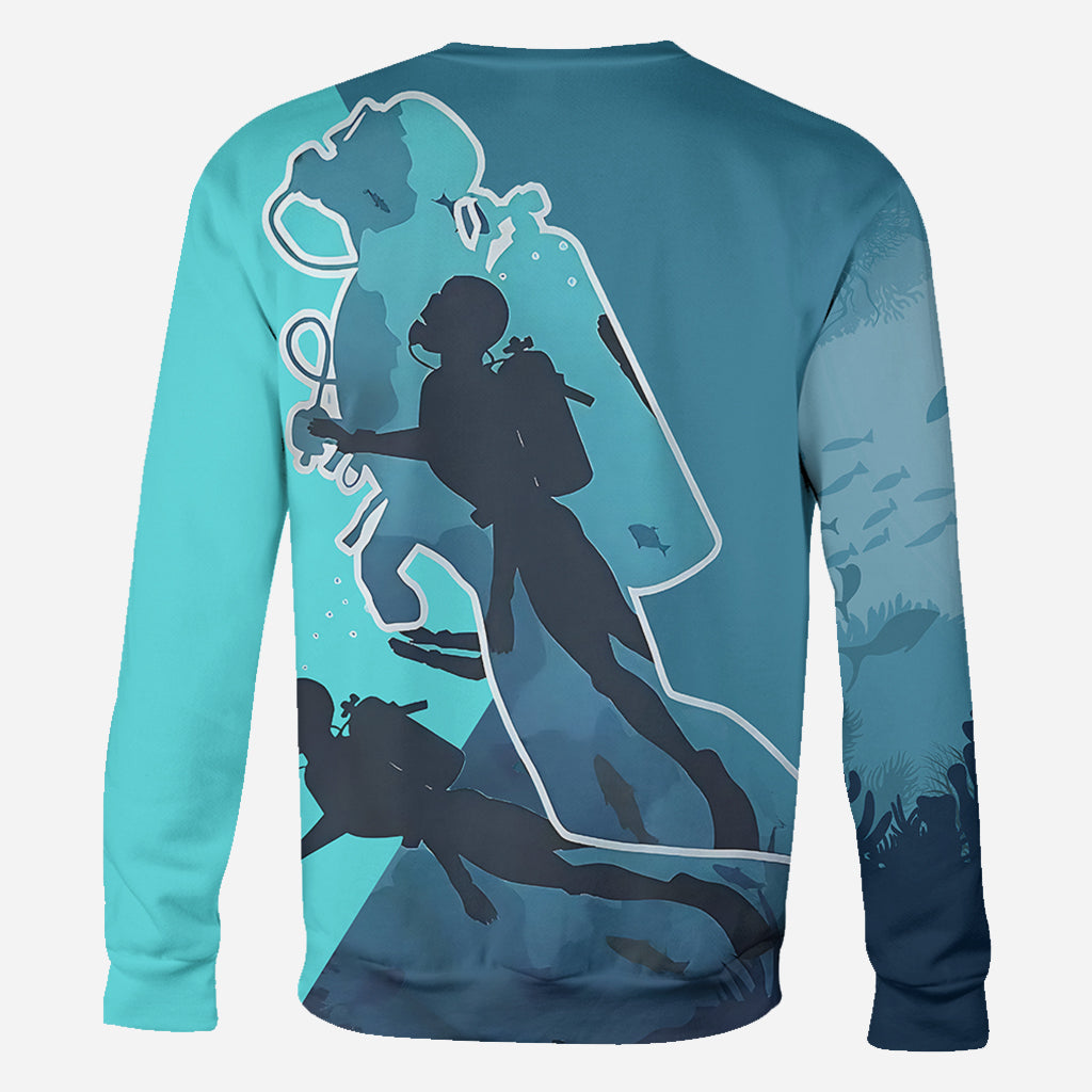 Ich liebe Tauchen – personalisiertes Taucher-T-Shirt