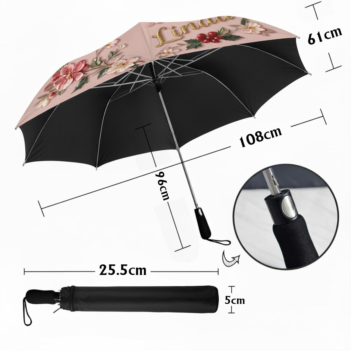 Custom From Any Photo - Personalized Self Love Umbrella