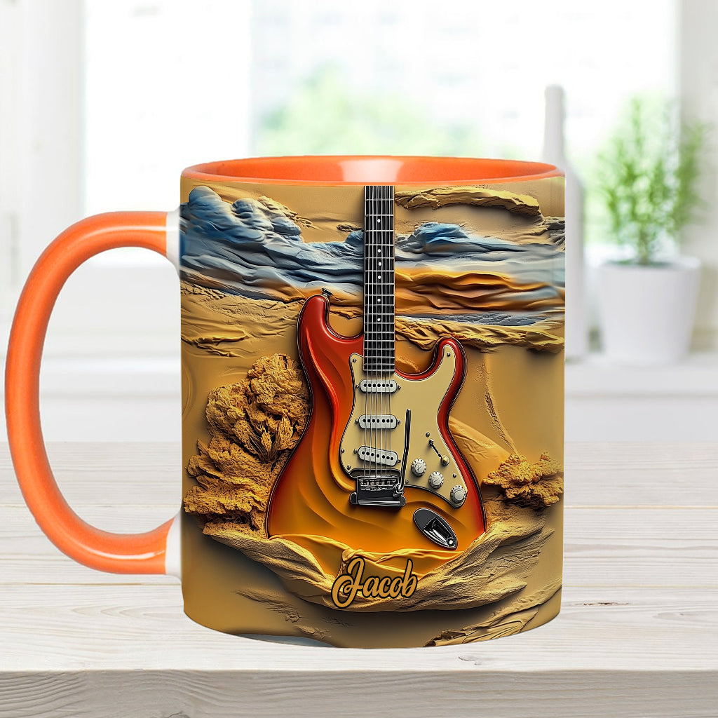 Love Guitar - Personalized Guitar Accent Mug