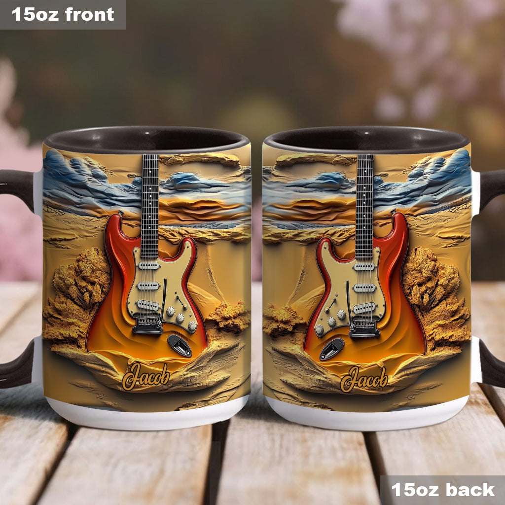 Love Guitar - Personalized Guitar Accent Mug