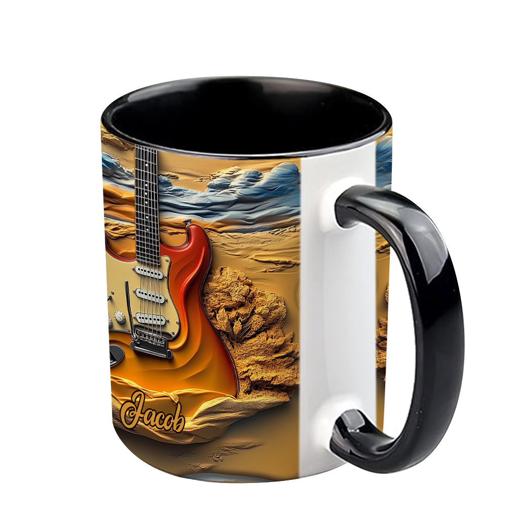 Love Guitar - Personalized Guitar Accent Mug