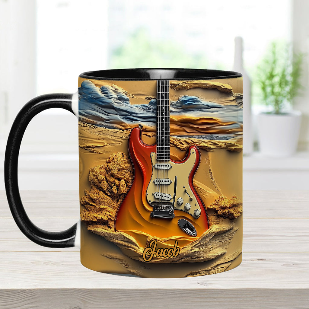 Love Guitar - Personalized Guitar Accent Mug