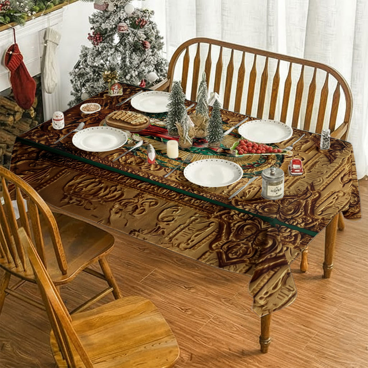 Personalisierte christliche Tischdecke mit Motiv Unserer Lieben Frau von Guadalupe