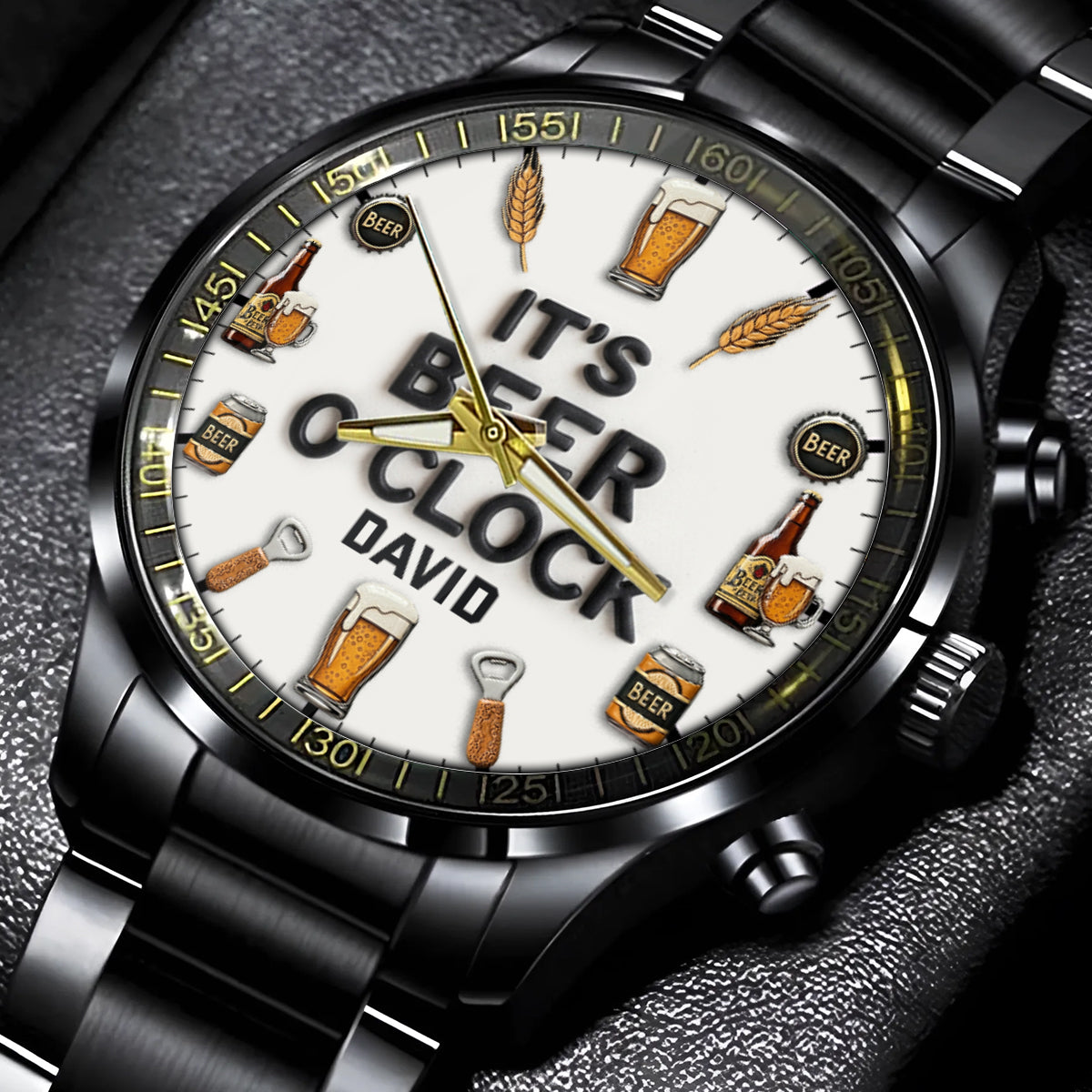 Zeit für Bier – Personalisierte Bier-Handuhr