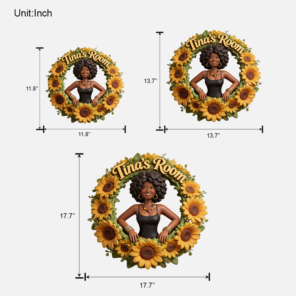 Geburtsblume mit Foto – Personalisiertes Holzschild „Selbstliebe“ in individueller Form