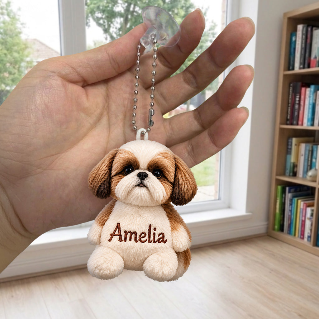 Halloween Dog Mom - Personalized Dog Tumbler With Plush Charm