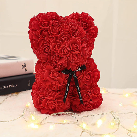 Artificial Rose Flowers Bear
