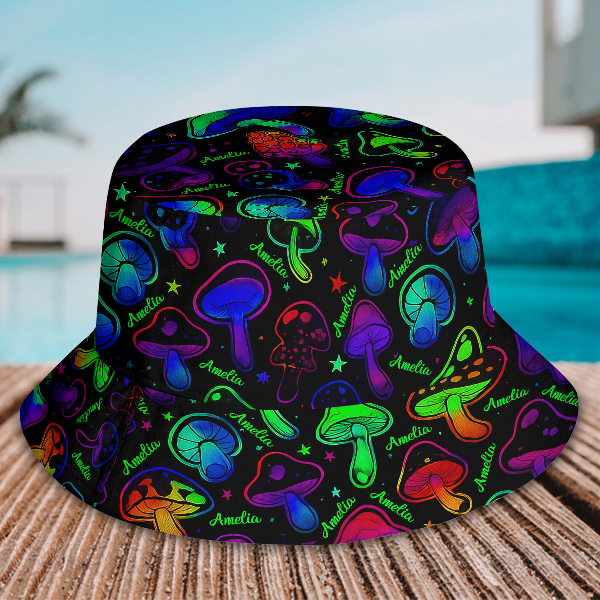 Geeignet für Ausflüge - Personalisierter Hippie-Bucket-Hat