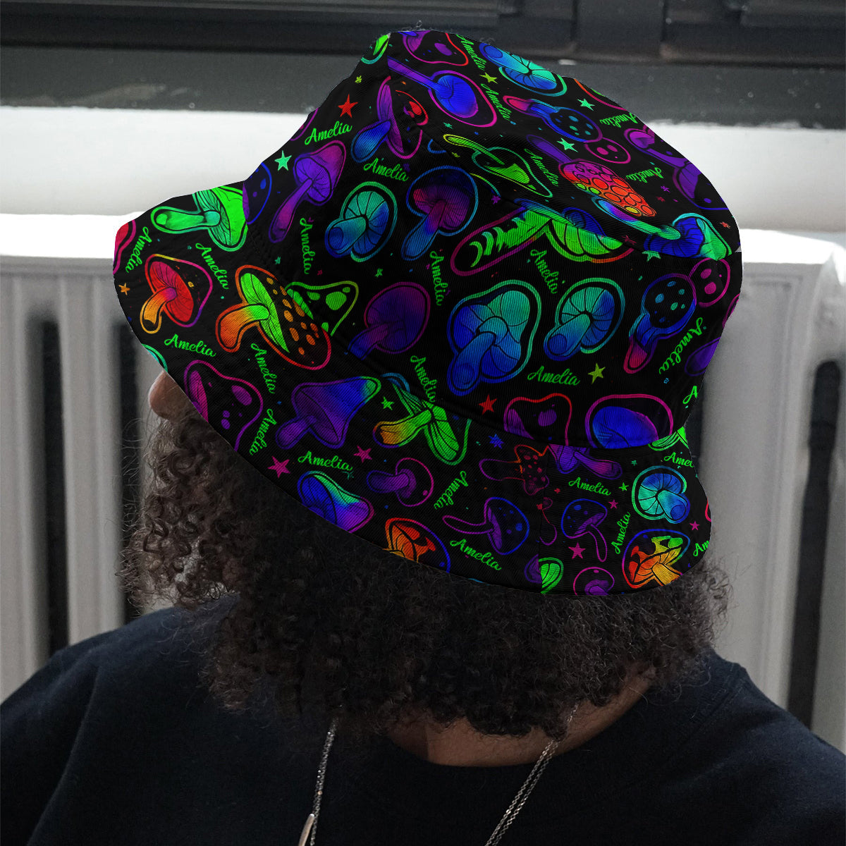 Geeignet für Ausflüge - Personalisierter Hippie-Bucket-Hat