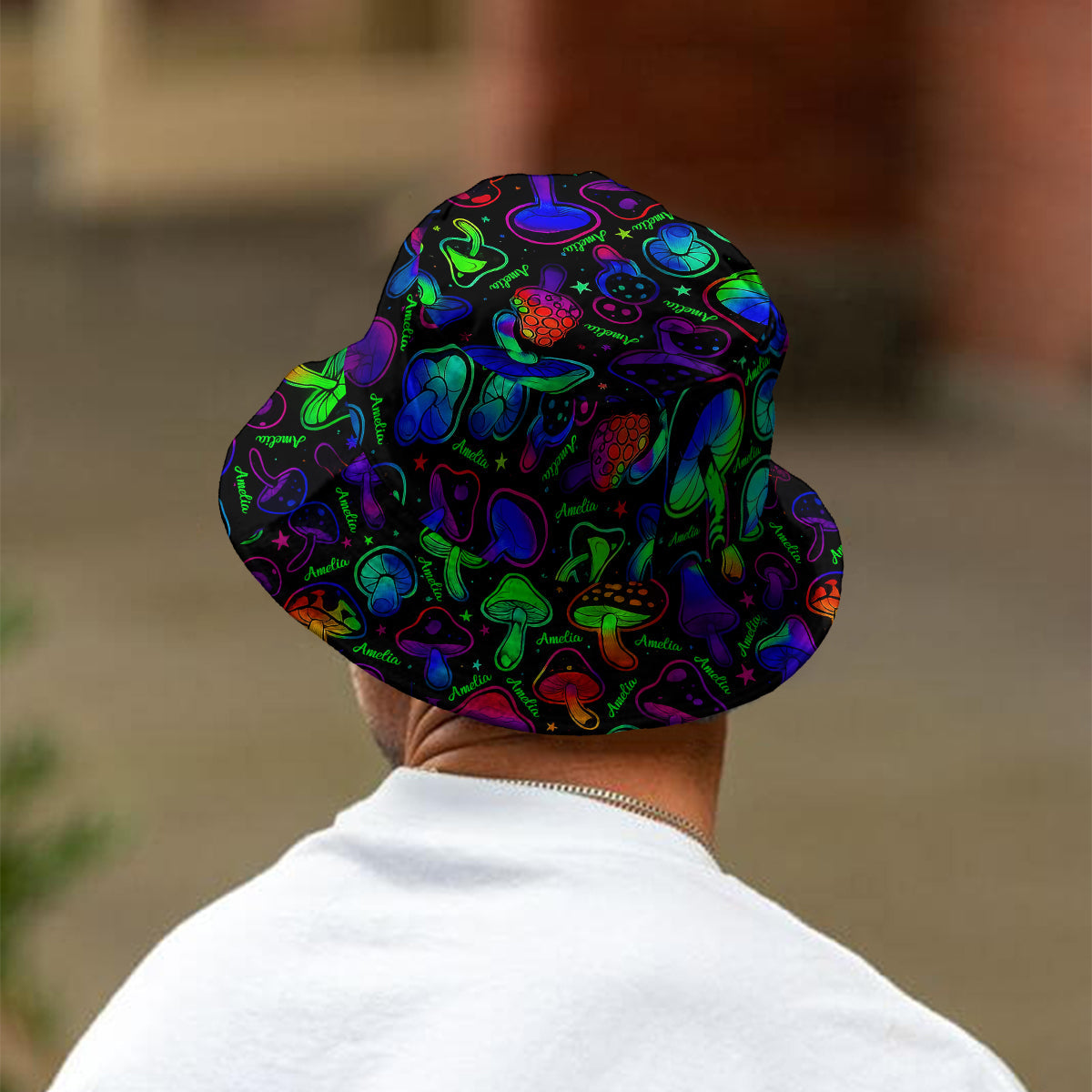 Geeignet für Ausflüge - Personalisierter Hippie-Bucket-Hat