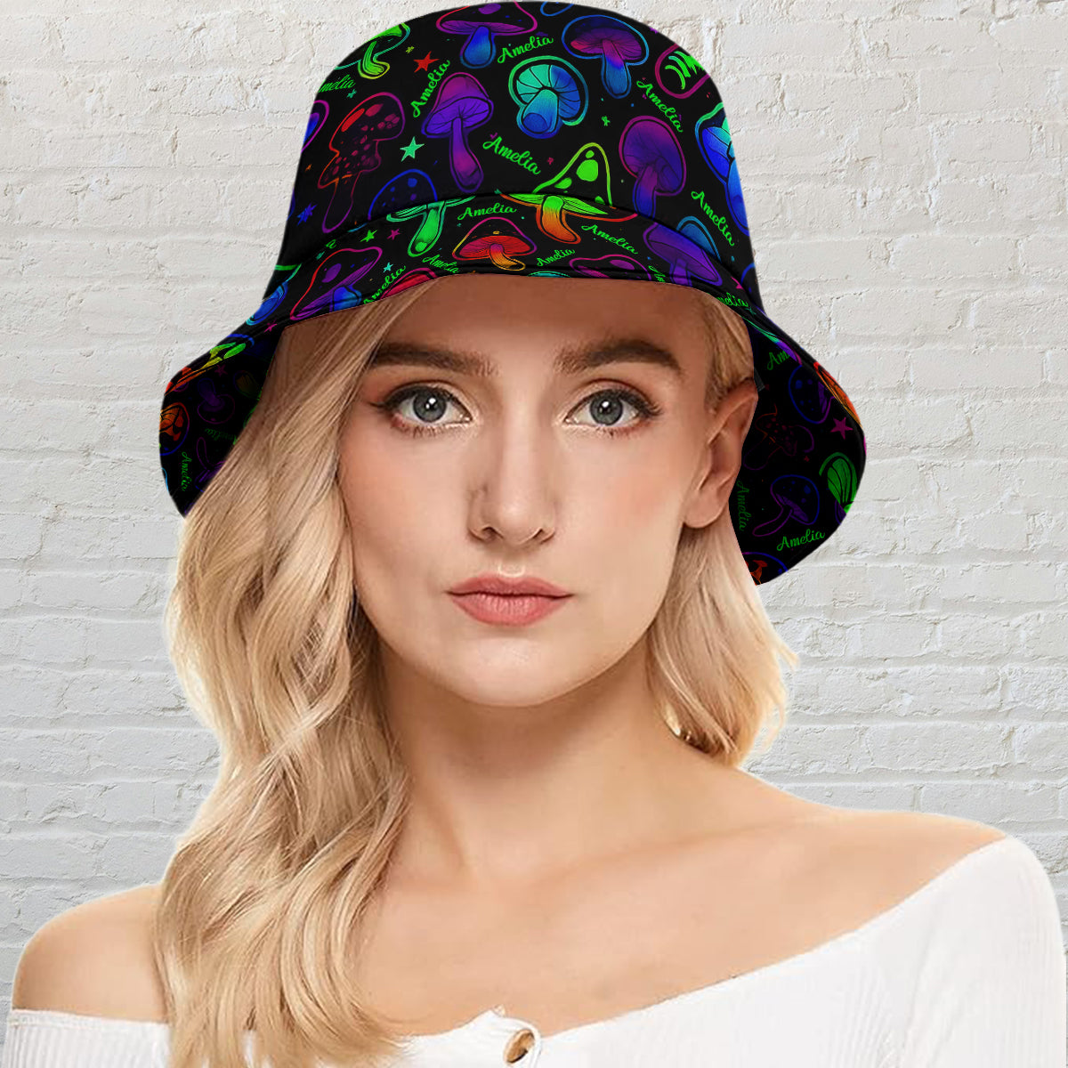Geeignet für Ausflüge - Personalisierter Hippie-Bucket-Hat