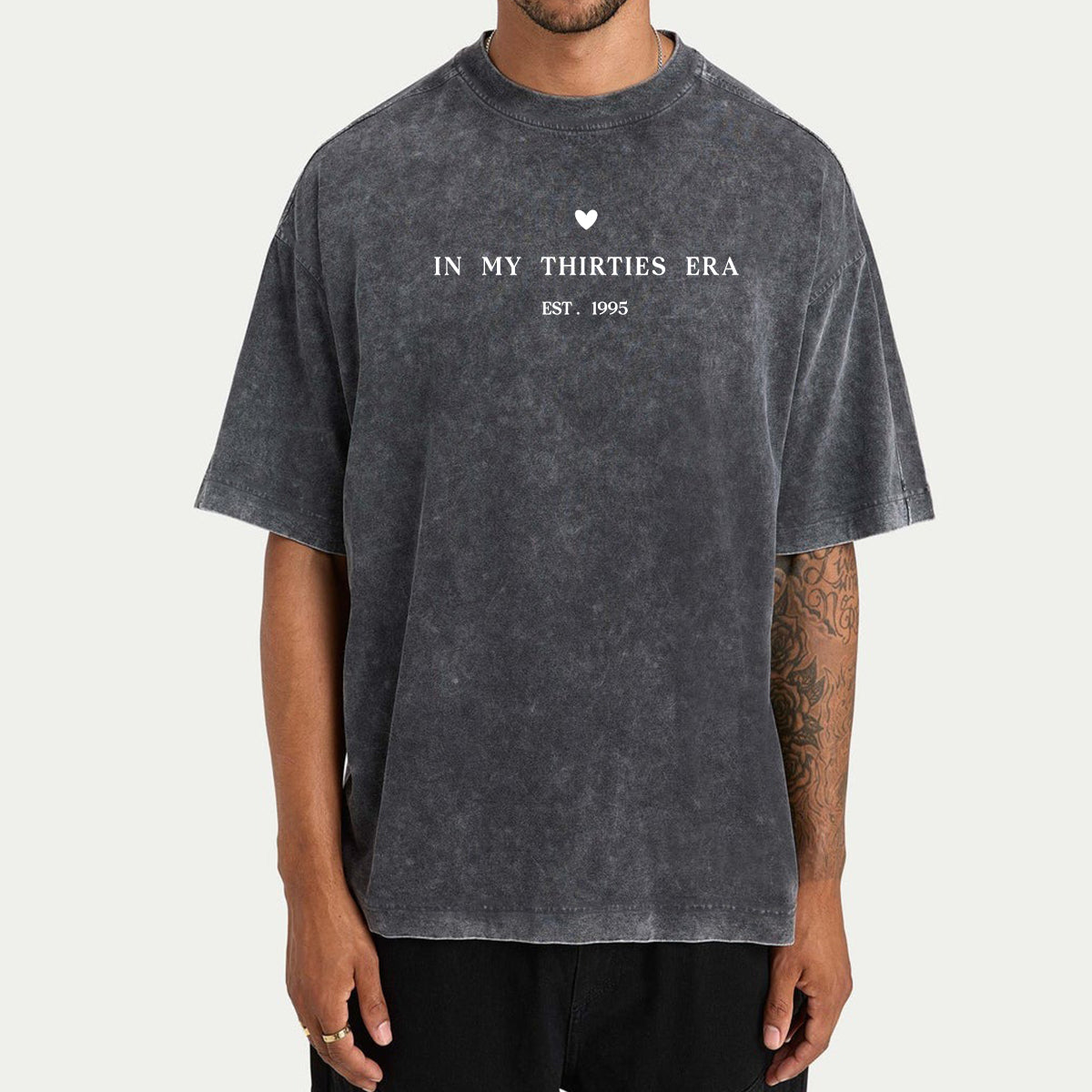 Birthday Gift - Personalized Birthday Washed T-Shirt