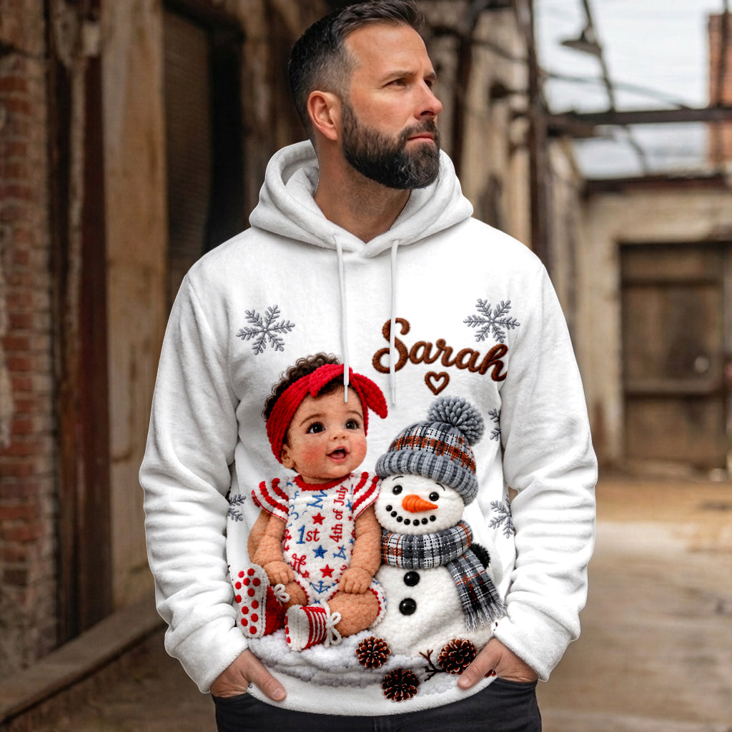 Custom Any Photo - Personalized Kid Fleece Hoodie